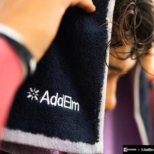 【AddElm】DEODORANT TOWEL NAVY + PURPLE