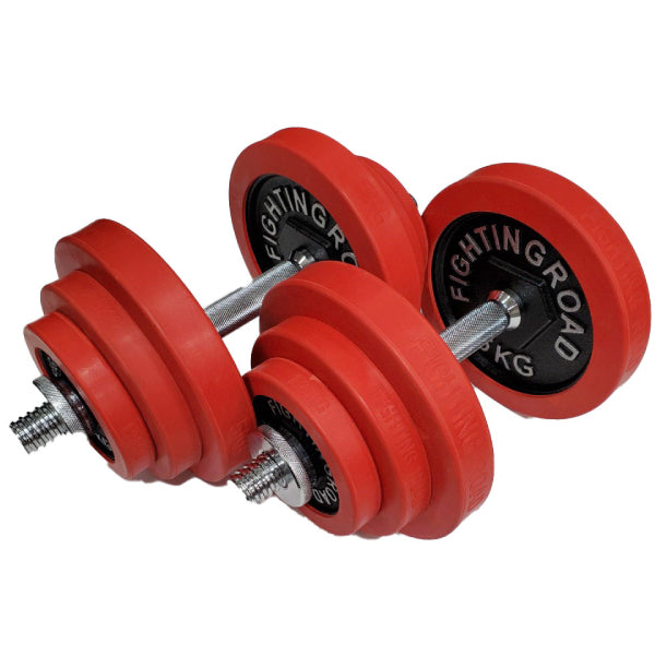ファイティングロード　バーベルセット　50kg ラバー付き Amazon | バーベル ラバータイプ ベンチプレス 筋トレ